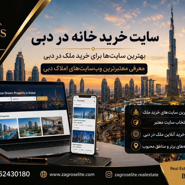 بهترین سایت خرید خانه در دبی | معرفی ۷ سایت معتبر خرید ملک در دبی (۲۰۲۶)